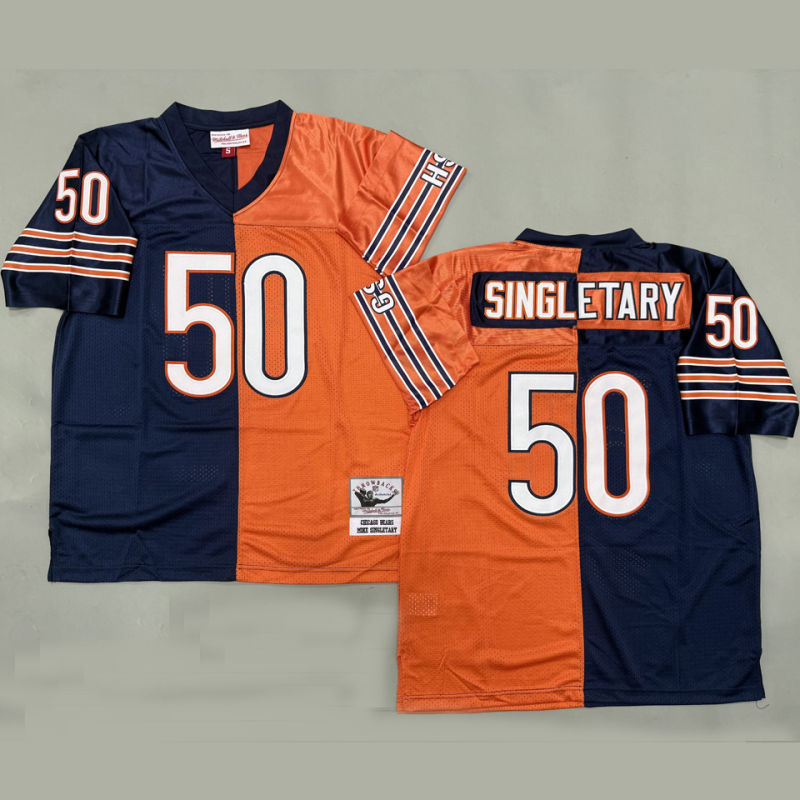 SINGLETARY #50 Men's Chicago Bears Retro NFL Jersey