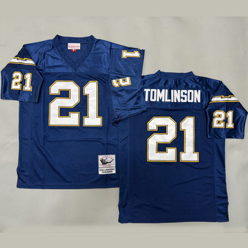 TOMLINSON #21 Men's Los Angeles Chargers Retro NFL Jersey