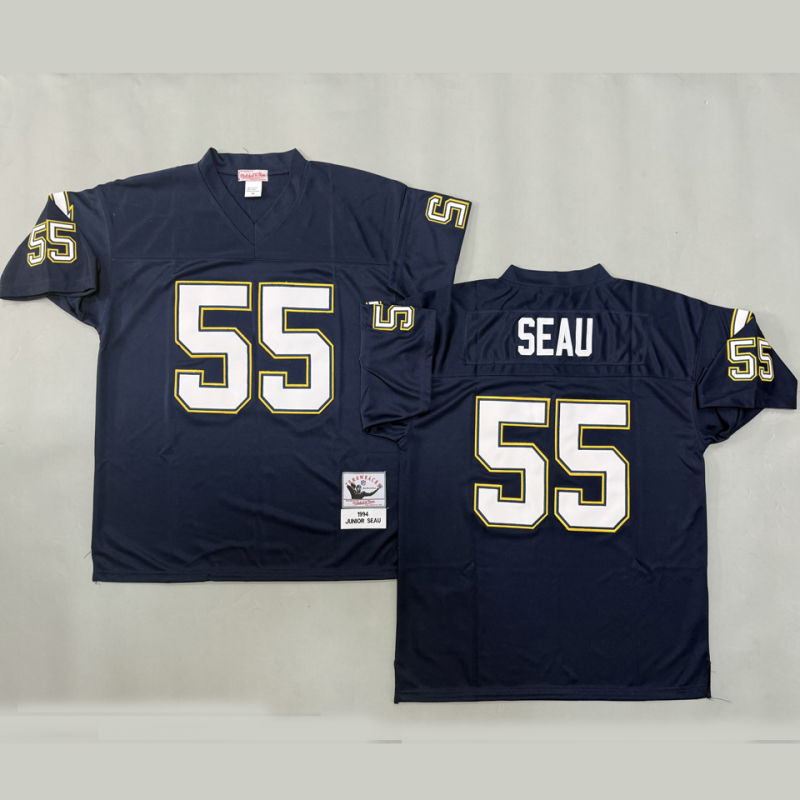 SEAU #55 Men's Los Angeles Chargers Retro NFL Jersey