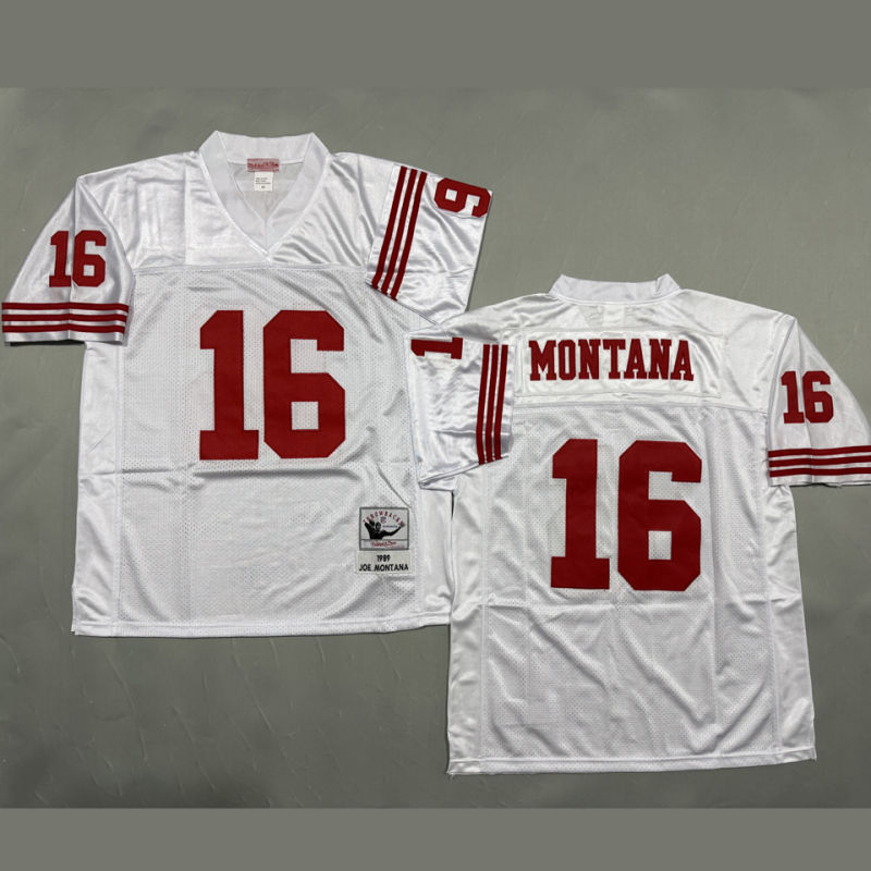 MONTANA #16 Men's San Francisco 49ers Retro NFL Jersey #49