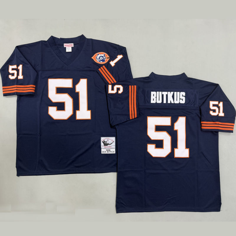 BUTKUS #51 Men's Chicago Bears Retro NFL Jersey