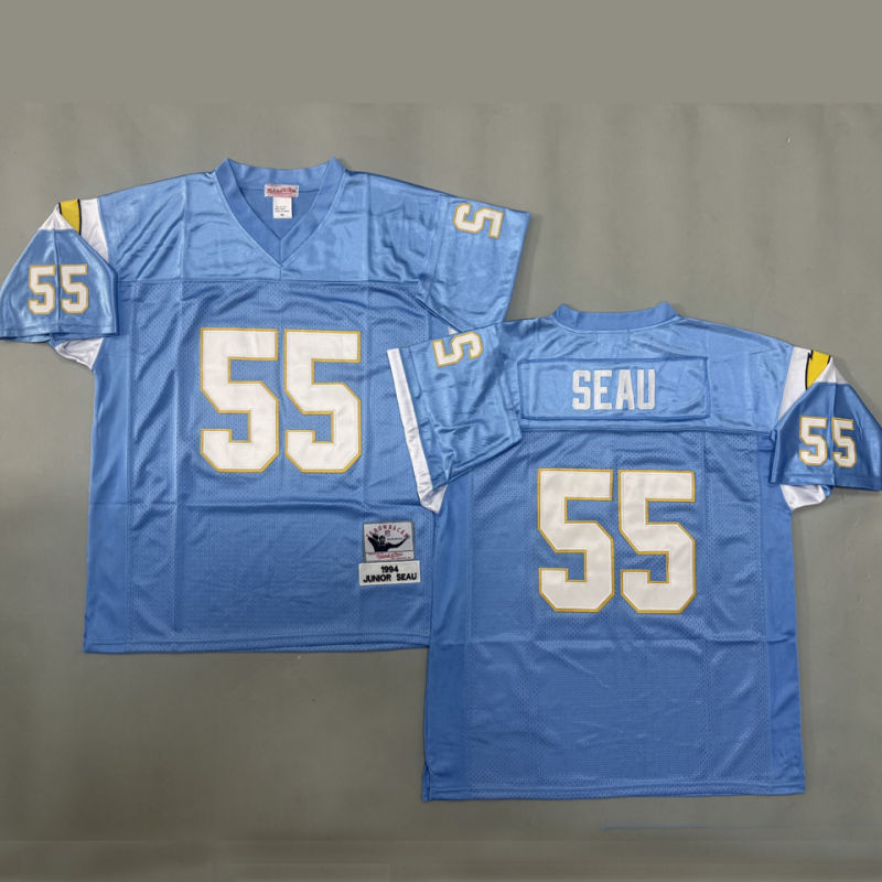 SEAU #55 Men's Los Angeles Chargers Retro NFL Jersey