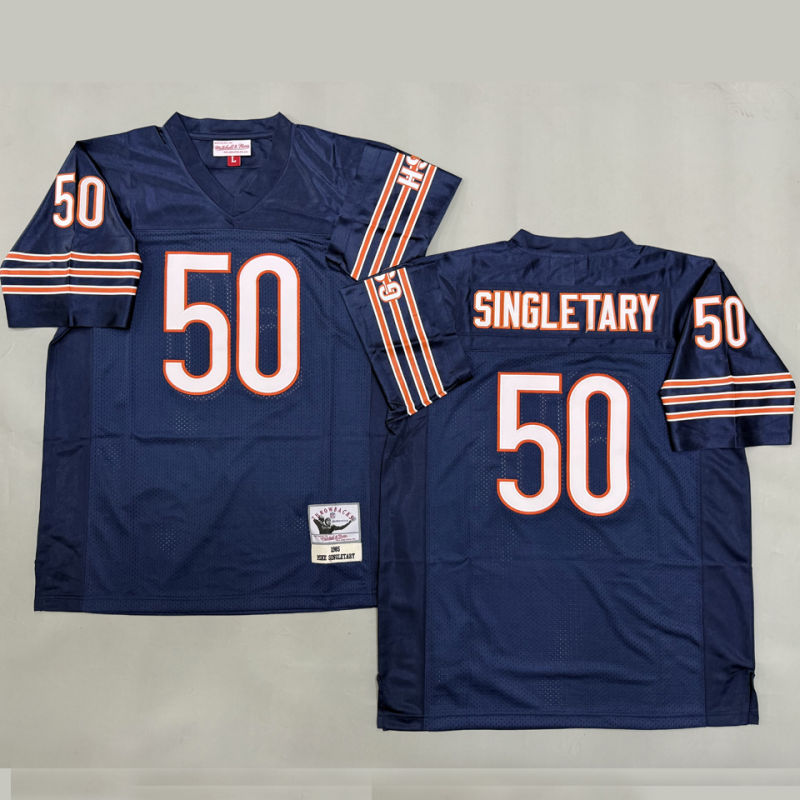 SINGLETARY #50 Men's Chicago Bears Retro NFL Jersey