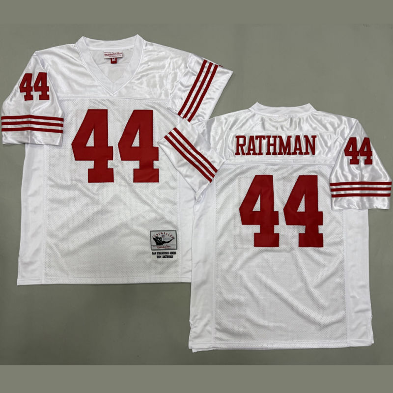 RATHMAN #44 Men's San Francisco 49ers Retro NFL Jersey #49