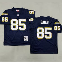 GATES #85 Men's Los Angeles Chargers Retro NFL Jersey 闪电