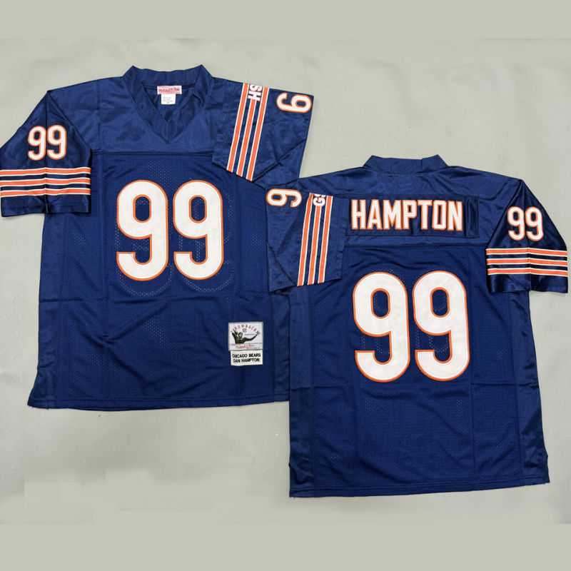 HAMPTON #99 Men's Chicago Bears Retro NFL Jersey