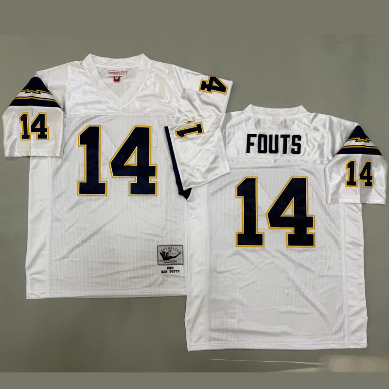 FOUTS #14 Men's Los Angeles Chargers Retro NFL Jersey