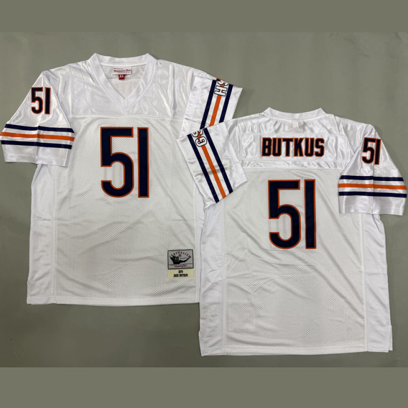 BUTKUS #51 Men's Chicago Bears Retro NFL Jersey