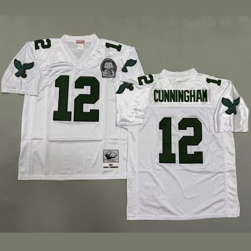 CUNNINGHAM #12 Men's Philadelphia Eagles Retro NFL Jersey