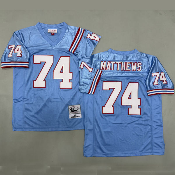 MATTHEWS #74 Men's Tennessee Titans Retro NFL Jersey 泰坦