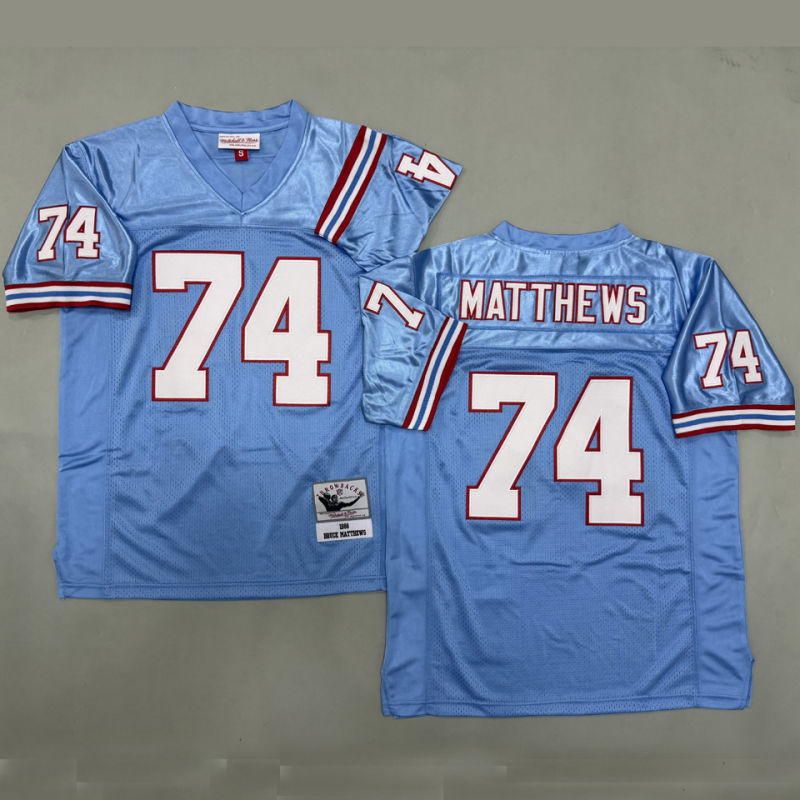 MATTHEWS #74 Men's Tennessee Titans Retro NFL Jersey