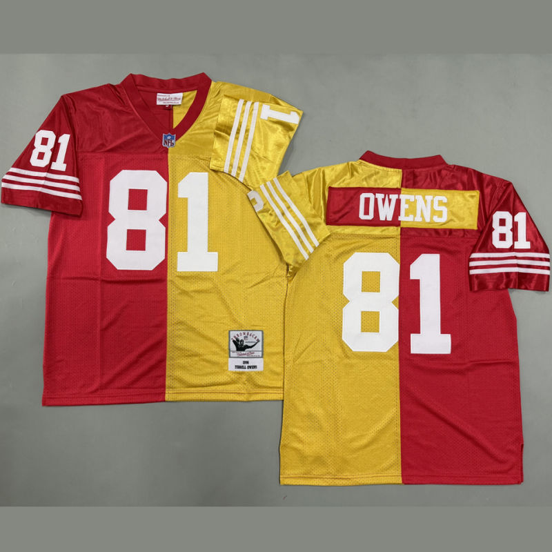 OWENS #81 Men's San Francisco 49ers Retro NFL Jersey #49