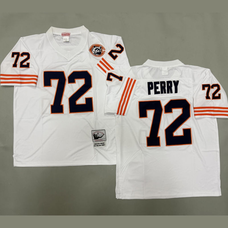 PERRY #72 Men's Chicago Bears Retro NFL Jersey