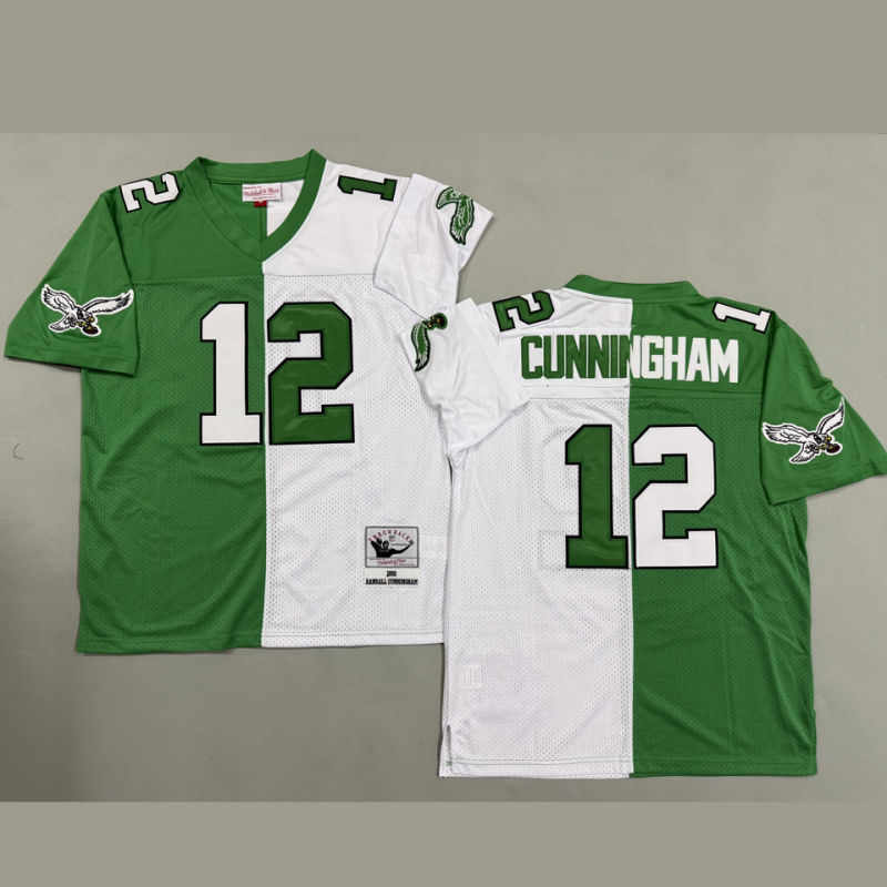 CUNNINGHAM #12 Men's Philadelphia Eagles Retro NFL Jersey