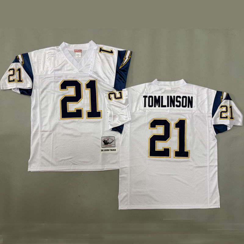 TOMLINSON #21 Men's Los Angeles Chargers Retro NFL Jersey
