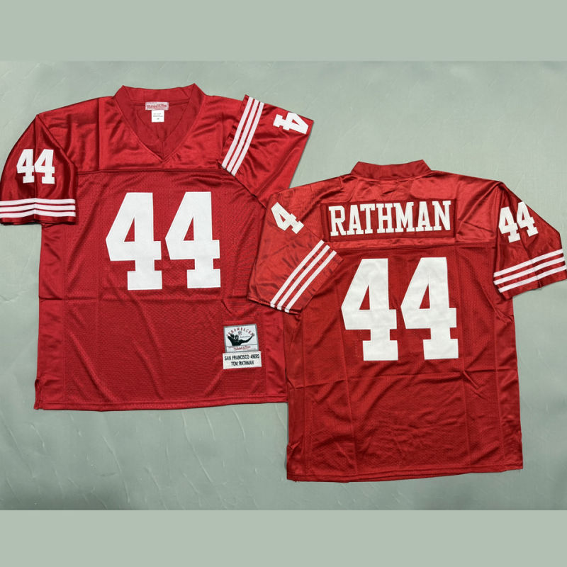 RATHMAN #44 Men's San Francisco 49ers Retro NFL Jersey #49