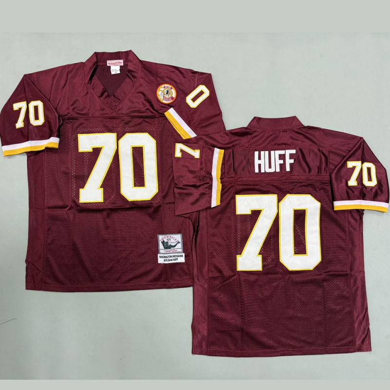 HUFF #70 Men's Washington Commanders Retro NFL Jersey