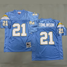 TOMLINSON #21 Men's Los Angeles Chargers Retro NFL Jersey 闪电