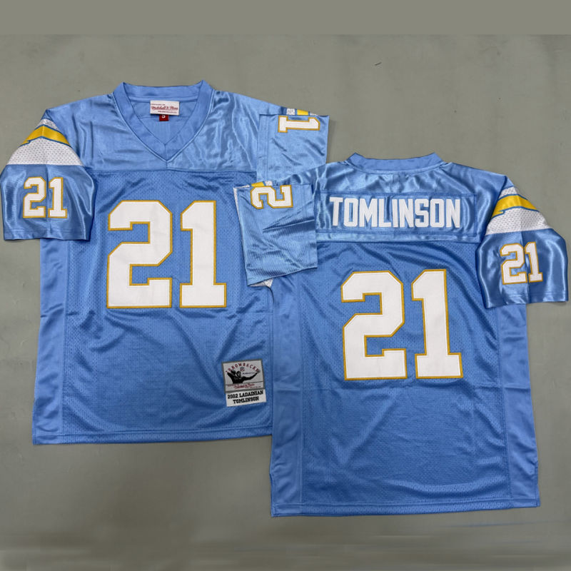 TOMLINSON #21 Men's Los Angeles Chargers Retro NFL Jersey