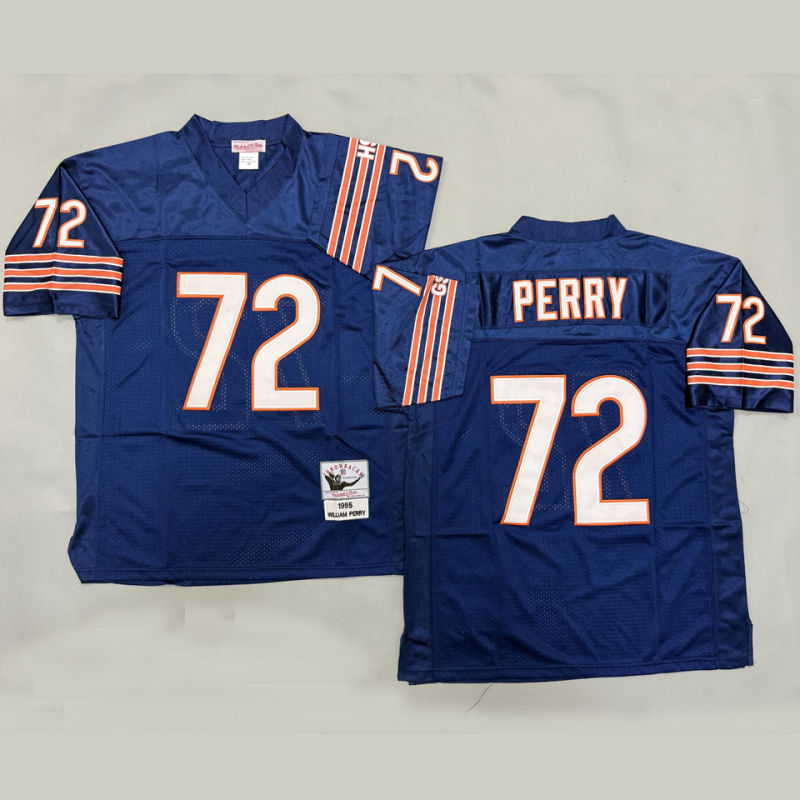 PERRY #72 Men's Chicago Bears Retro NFL Jersey
