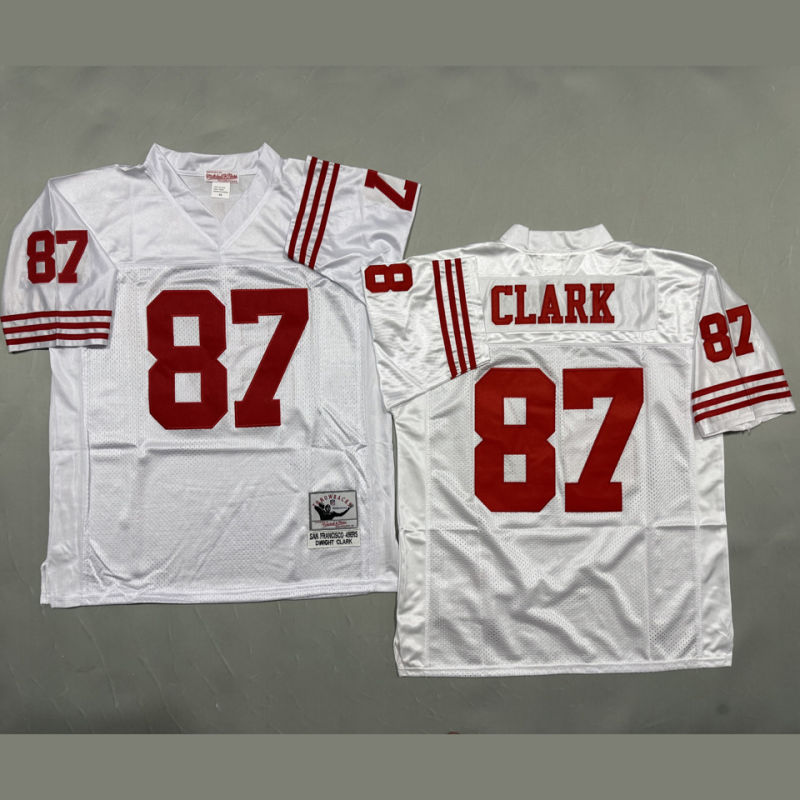 CLARK #87 Men's San Francisco 49ers Retro NFL Jersey #49