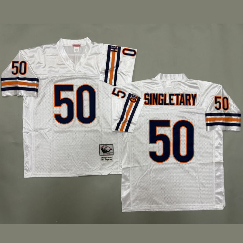 SINGLETARY #50 Men's Chicago Bears Retro NFL Jersey