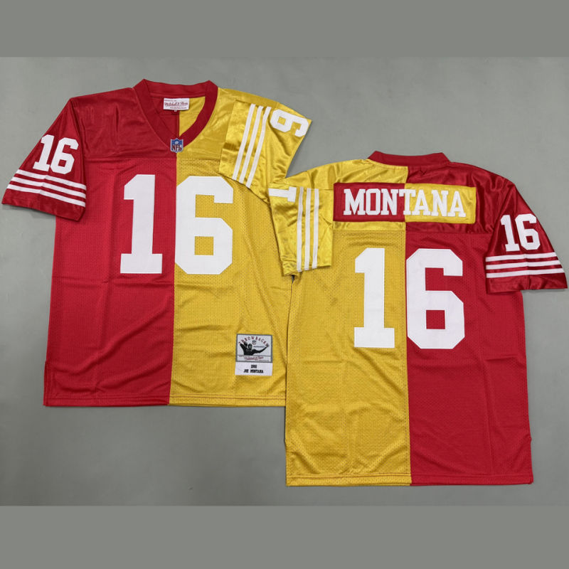 MONTANA #16 Men's San Francisco 49ers Retro NFL Jersey #49