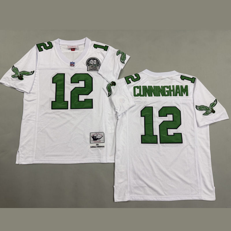 CUNNINGHAM #12 Men's Philadelphia Eagles Retro NFL Jersey