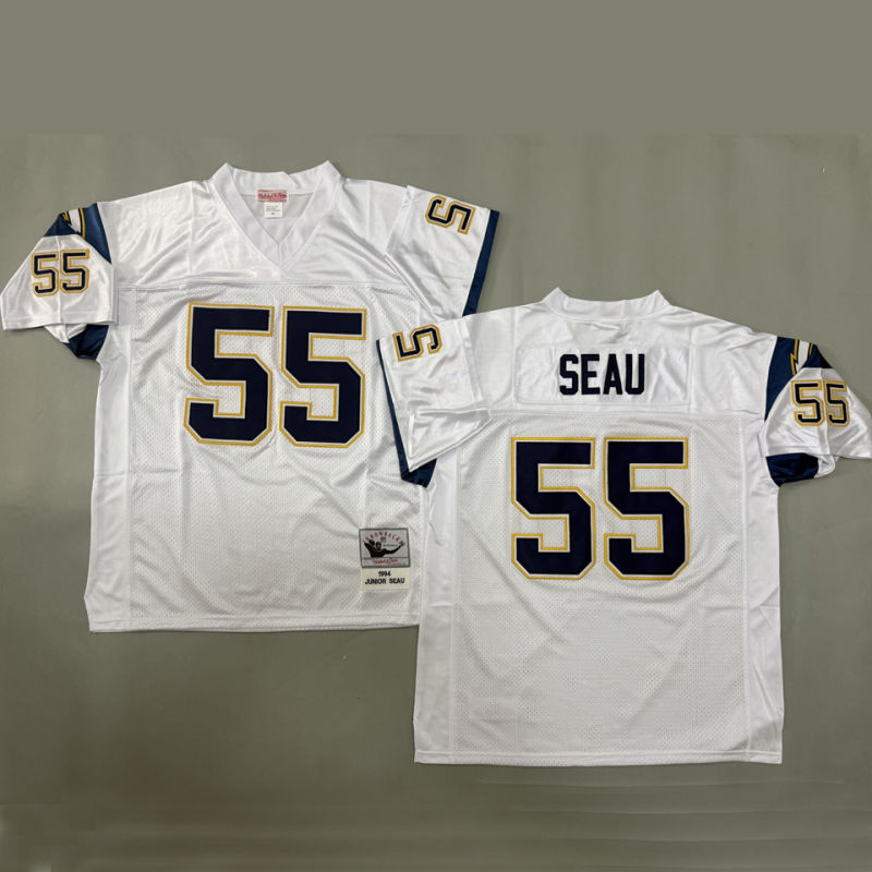 SEAU #55 Men's Los Angeles Chargers Retro NFL Jersey