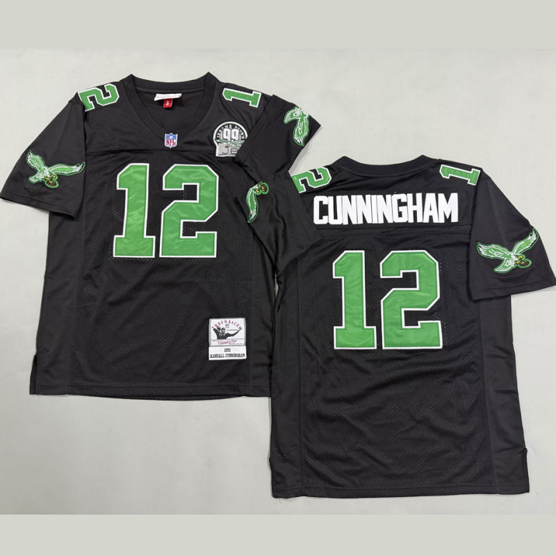 CUNNINGHAM #12 Men's Philadelphia Eagles Retro NFL Jersey