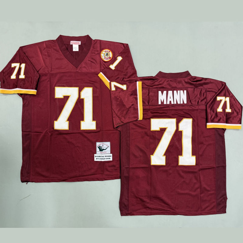 MANN #71 Men's Washington Commanders Retro NFL Jersey