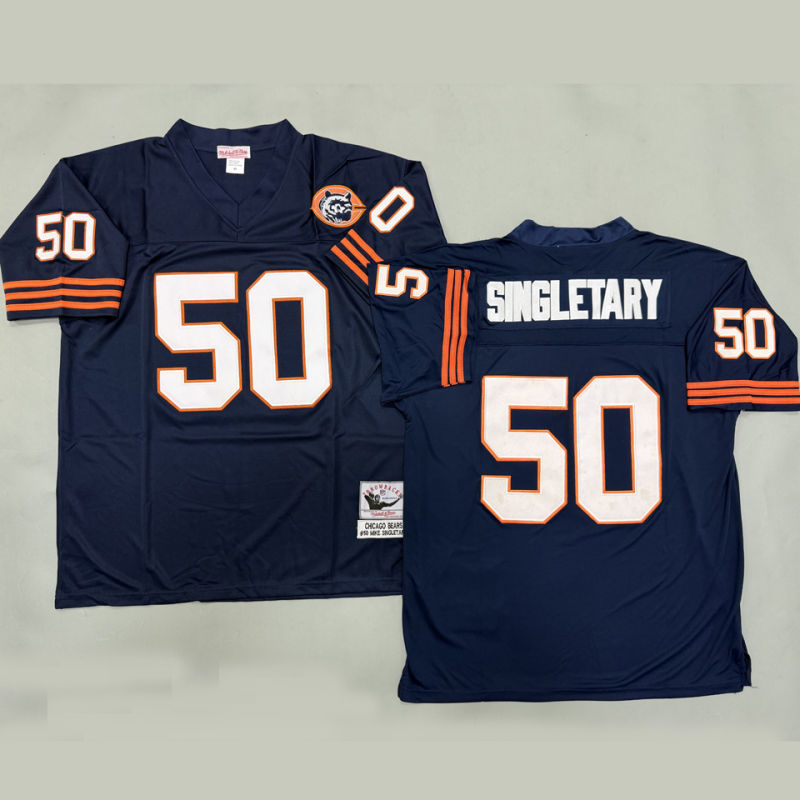 SINGLETARY #50 Men's Chicago Bears Retro NFL Jersey