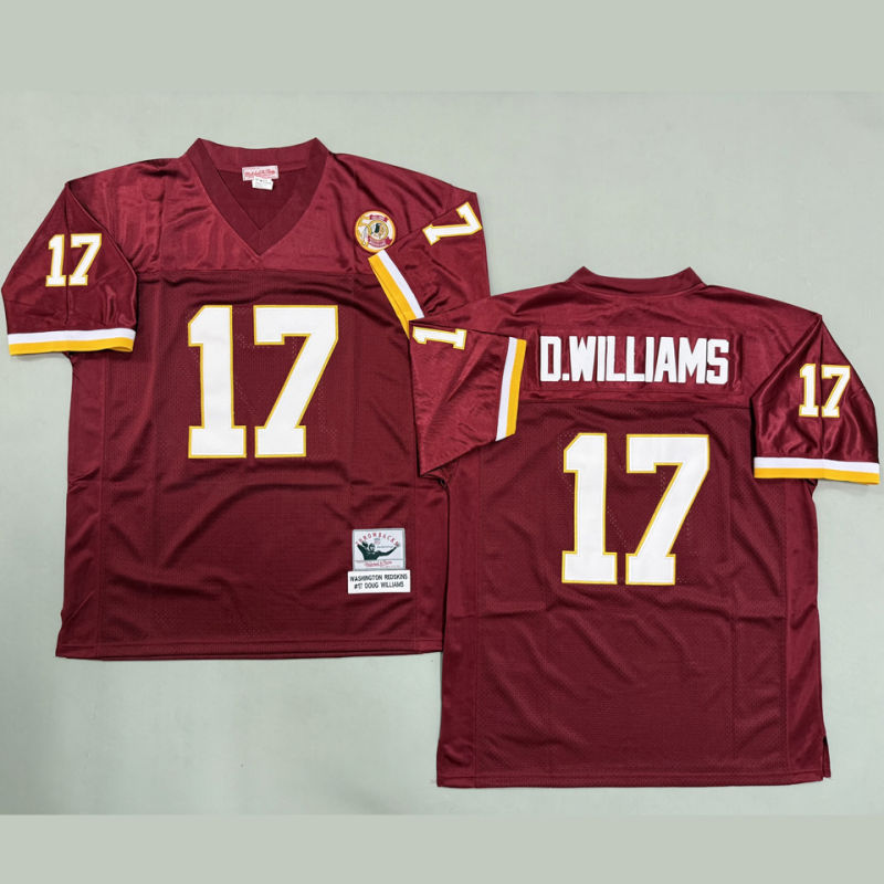 D WILLIAMS #17 Men's Washington Commanders Retro NFL Jersey