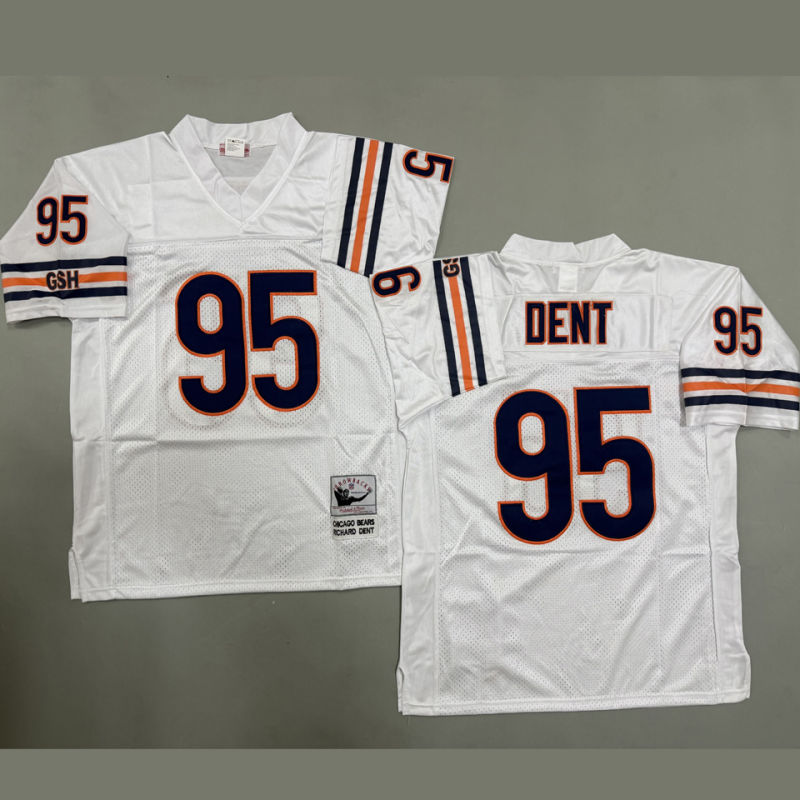 DENT #95 Men's Chicago Bears Retro NFL Jersey