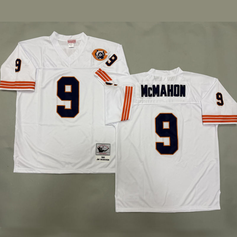 McMAHON #9 Men's Chicago Bears Retro NFL Jersey