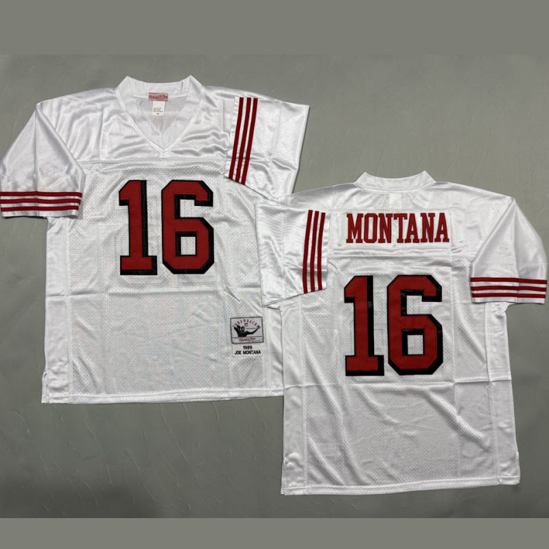 MONTANA #16 Men's San Francisco 49ers Retro NFL Jersey #49