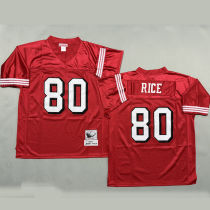 RICE #80 Men's San Francisco 49ers Retro NFL Jersey 49人