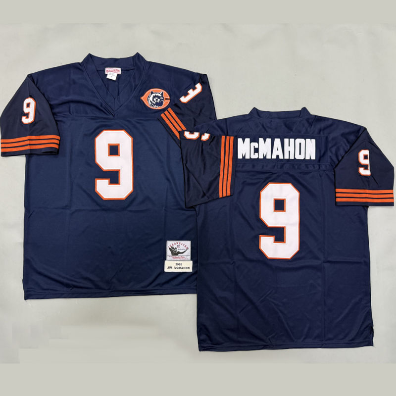 McMAHON #9 Men's Chicago Bears Retro NFL Jersey