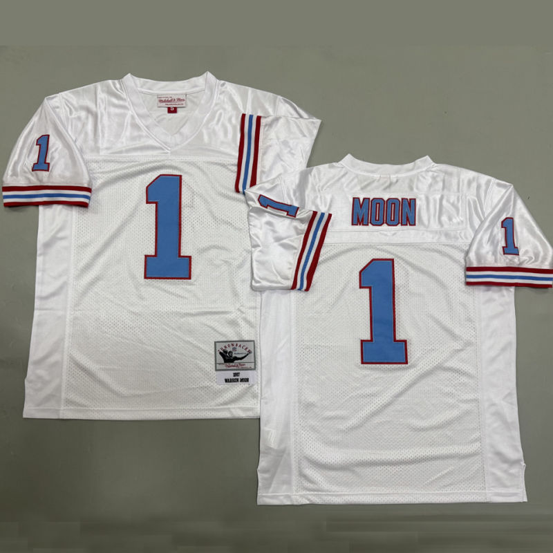 MOON #1 Men's Tennessee Titans Retro NFL Jersey