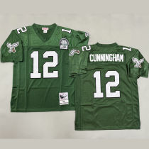 CUNNINGHAM #12 Men's Philadelphia Eagles Retro NFL Jersey 老鹰