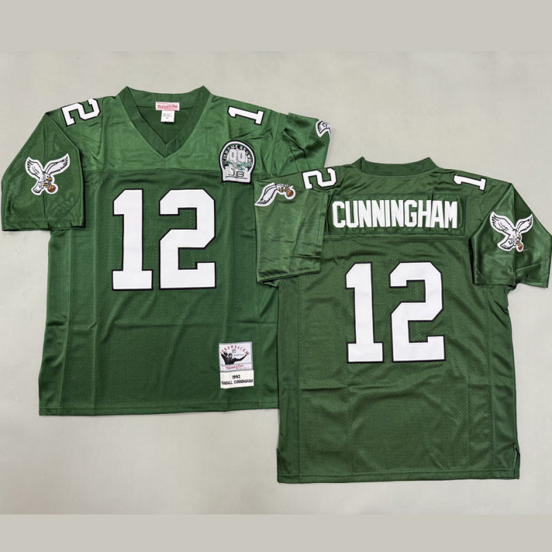 CUNNINGHAM #12 Men's Philadelphia Eagles Retro NFL Jersey