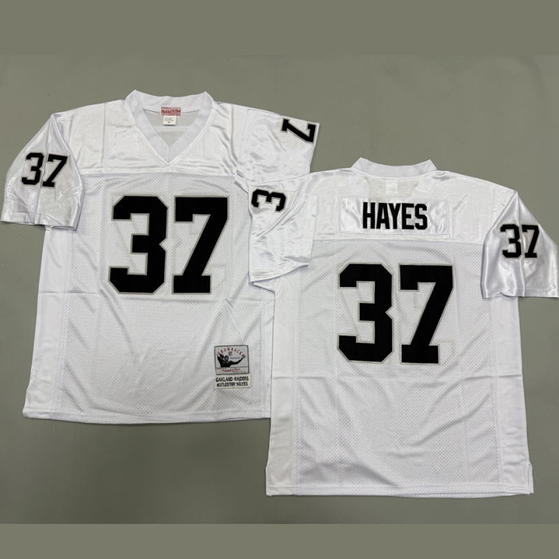 HAYES #37 Men's Las Vegas Raiders Retro NFL Jersey