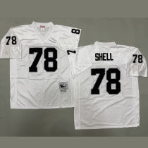 SHELL #78 Men's Las Vegas Raiders Retro NFL Jersey 突袭者