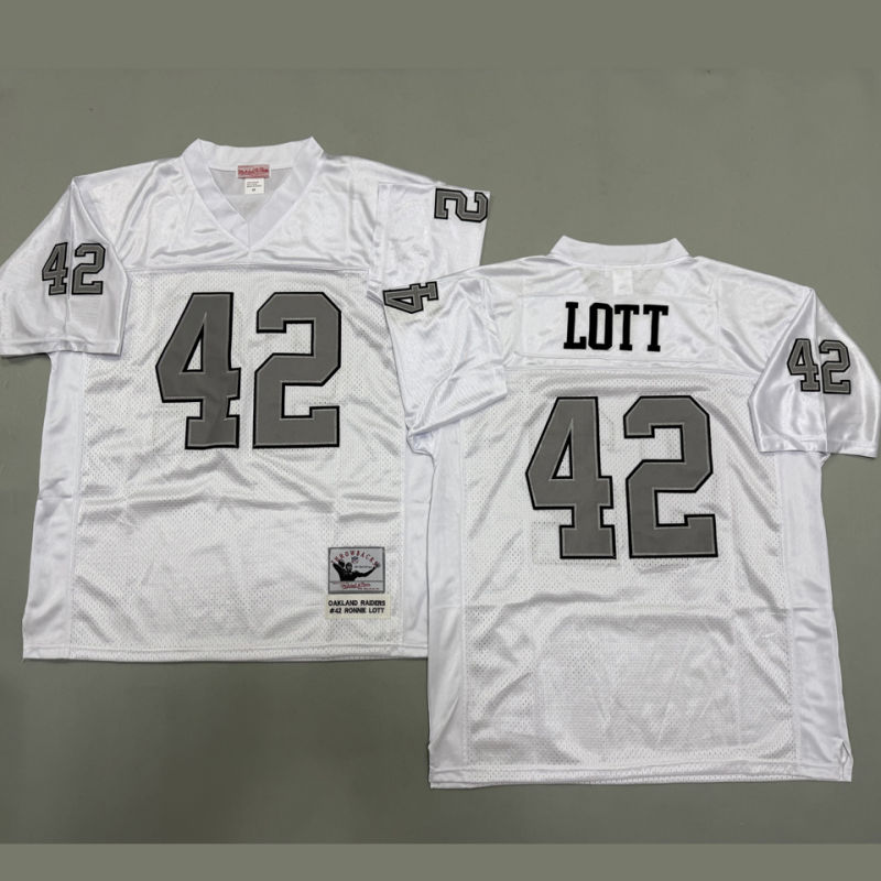 LOTT #42 Men's Las Vegas Raiders Retro NFL Jersey