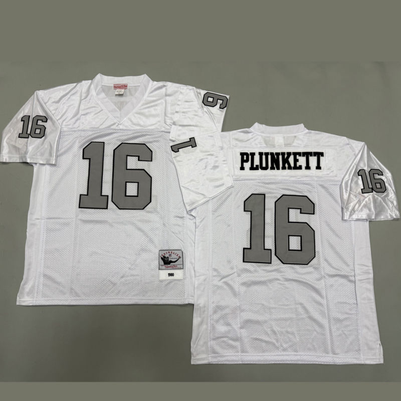 PLUNKETT #16 Men's Las Vegas Raiders Retro NFL Jersey