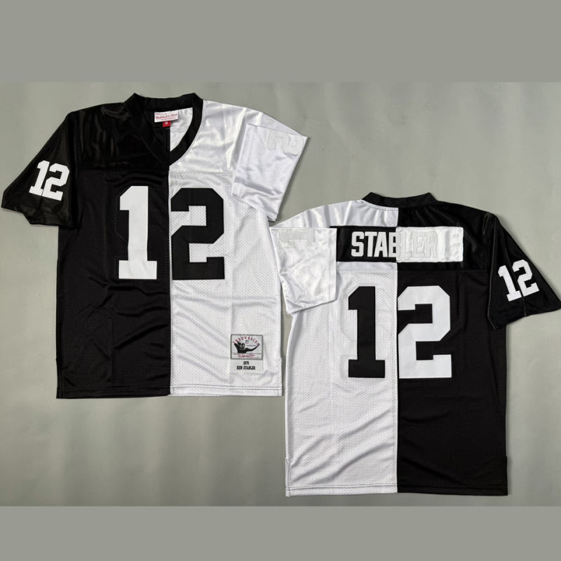 STABLER #12 Men's Las Vegas Raiders Retro NFL Jersey