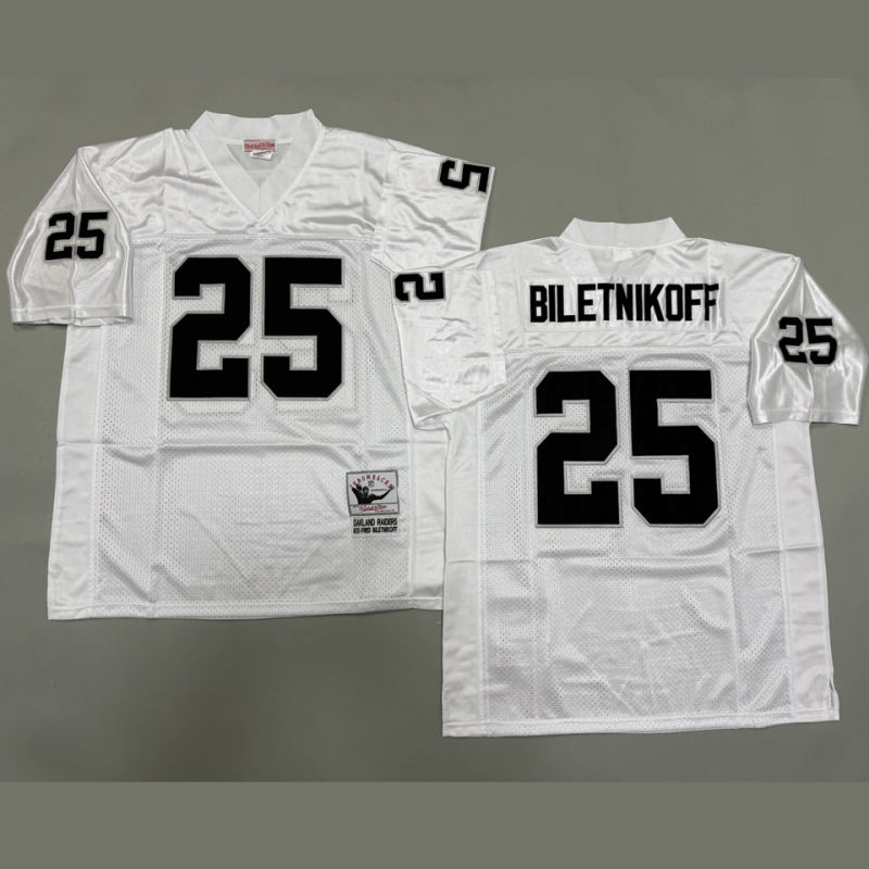 BILETNIKOFF #25 Men's Las Vegas Raiders Retro NFL Jersey