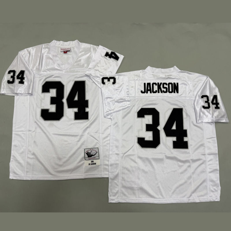 JACKSON #34 Men's Las Vegas Raiders Retro NFL Jersey