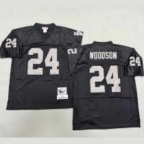 WOODSON #24 Men's Las Vegas Raiders Retro NFL Jersey 突袭者