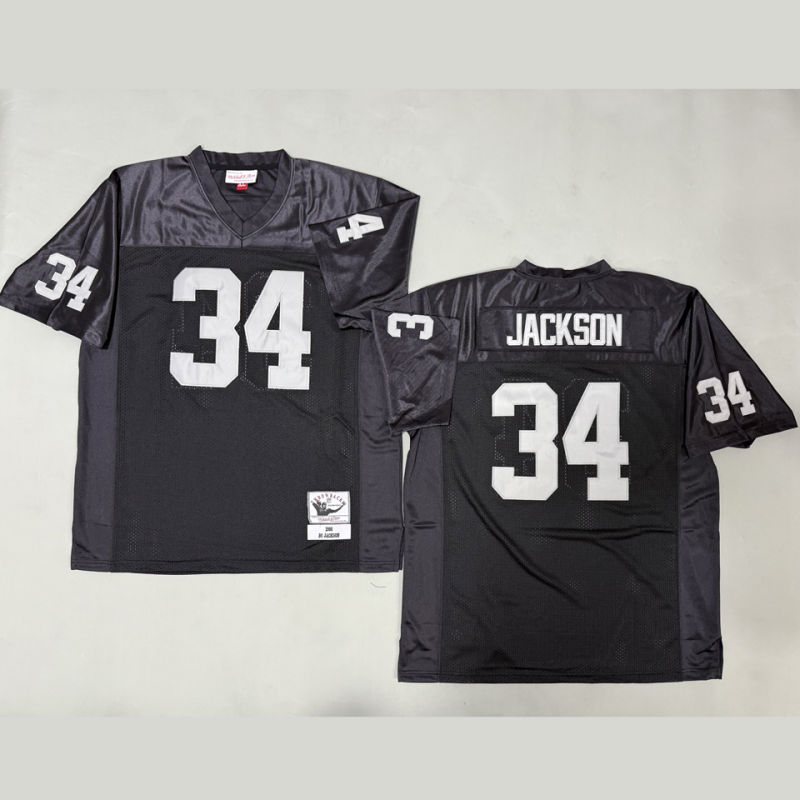 JACKSON #34 Men's Las Vegas Raiders Retro NFL Jersey